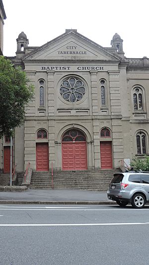 Baptist City Tabernacle, corner of Wickham Terrace and Upper Edward Street, Spring Hill, Brisbane, 2015 05