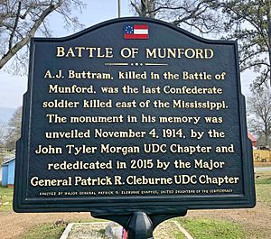 Battle of Munford Historical Marker