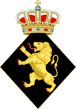 Crowned Arms of a Princess of Belgium (1921-2019).svg