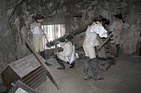 Great Siege Tunnel gunners reconstruction