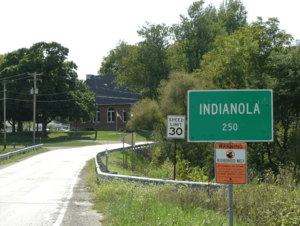 Indianola from the northeast