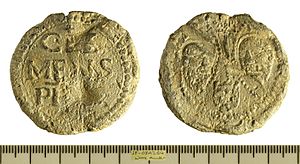 Lead-alloy papal bulla issued under Clement VII (FindID 869584)