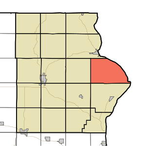 Map highlighting Lafayette Township, Allamakee County, Iowa.svg