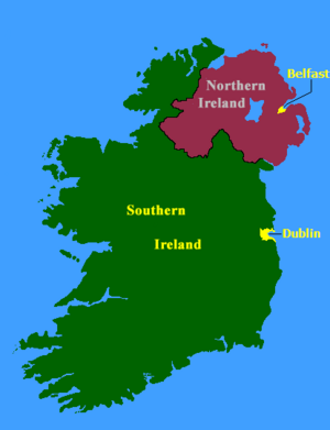 Northern and Southern Ireland