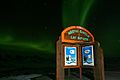 Northern lights at the Arctic Circle