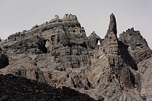 Rock Formations in Gates of the Arctic National Park. Brooks Range, Alaska