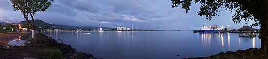Samoa - Apia Harbour at dawn