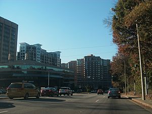 Skyscrapers on King Street,West End, Alexandria, Virginia