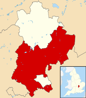 Shown within Bedfordshire