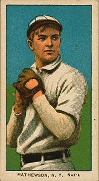 Christy Mathewson, pitcher, New York Giants, ca. 1910