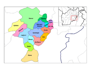 Ghazni districts