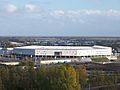 Groningen - Voetbalstadion Euroborg in vogelvlucht