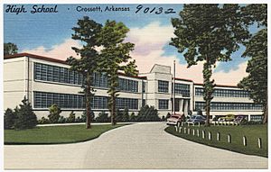 High school, Crossett, Arkansas