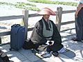 Japanese buddhist monk by Arashiyama
