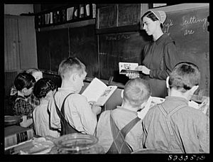 Mennonite Classroom Pennsylvania 1942