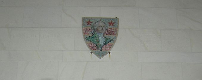 Mosaic portrait of George Washington by Nicola D'Ascenzo