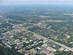 Aerial view of Northridge