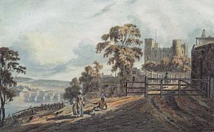 Rathbone, John - View of Rochester, Kent, with figures