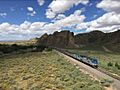 Southwest Chief at Devil's Throne, New Mexico