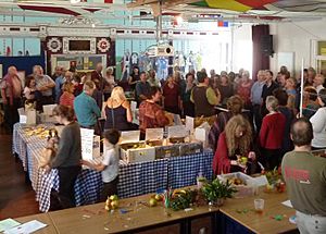 Apple Day singing, Chepstow Dril Hall 2014