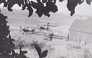 Australian Flying Corps aircraft in Palestine AWM photo P01184.003