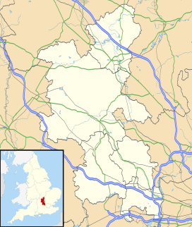 Map showing the location of Philipshill Wood