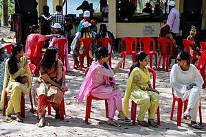 CCPC students playing musical chairs at Bandarban (03)