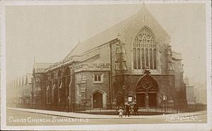 Christ Church, Summerfield, Birmingham, England - postcard