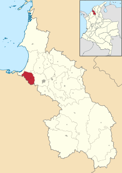 Location of the municipality and town of Palmito, Sucre in the Sucre Department of Colombia.