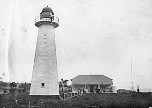 Cowan Cowan lighthouse, Moreton Island, 1899