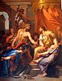 Daniel Sarrabat - Hercule apporte à Eurysthée la ceinture de la reine des Amazones