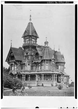 Historic American Buildings Survey From Humboldt Times Collection - Copy of 1902 Photograph SOUTHWEST ELEVATION - Carson House, Eureka, Humboldt County, CA HABS CAL,12-EUR,6-1