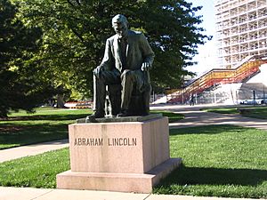 Lincoln Statue in Topeka