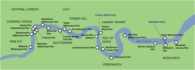 London River Services map