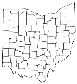 Location of Tarlton, Ohio