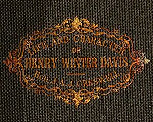 Title art detail, Oration on the life and character of Henry Winter Davis (IA orationonlifecha00cres) (page 1 crop)