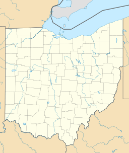 Location of Indian Lake in Ohio, USA.