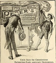 Uncle Sam, the Connaisseur. Peter's Chocolate