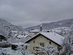 Winter day in balsthal switzerland