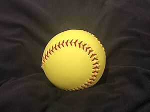 Yellow softball