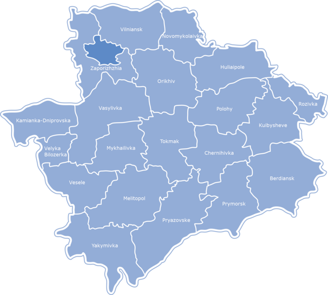 Zaporizzhia former regions (rions)