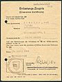 Amtsdokument Paul Fischer 1948 Zivilist Entlastungs-Zeugnis Clearance Certificate Entnazifizierungsausschuß Stadtkreis Wattenscheid
