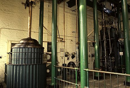 Boulton & Watt beam engine (engine floor) - Kew Bridge Steam Museum