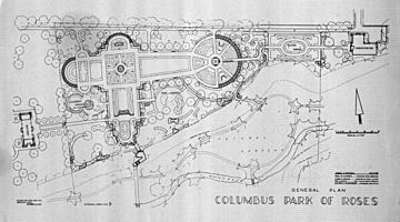 Columbus Park of Roses plan