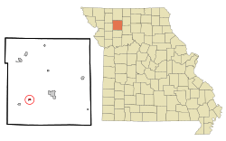Location of Altamont, Missouri