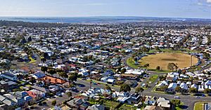 Geelong aerial perspective of Richmond Crescent