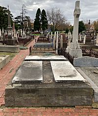 Grave of Bryan O'Loghlen (1828–1905) at St Kilda Cemetery