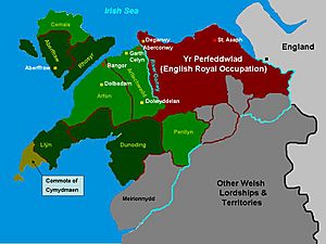 Gwynedd 1247 Map