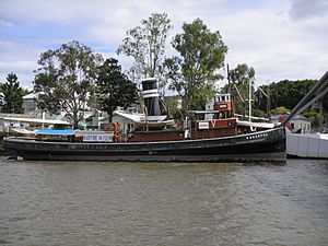 Forceful docked at the Queensland Maritime Museum in 2008