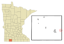 Location of Alpha, Minnesota